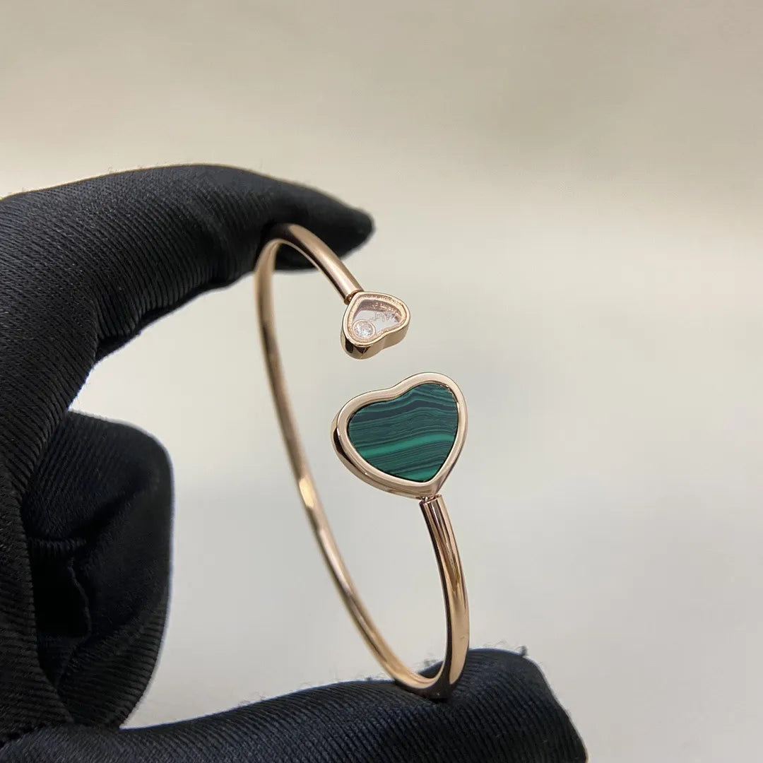 CHPD Mother of Pearl Heart Luxe Bangle