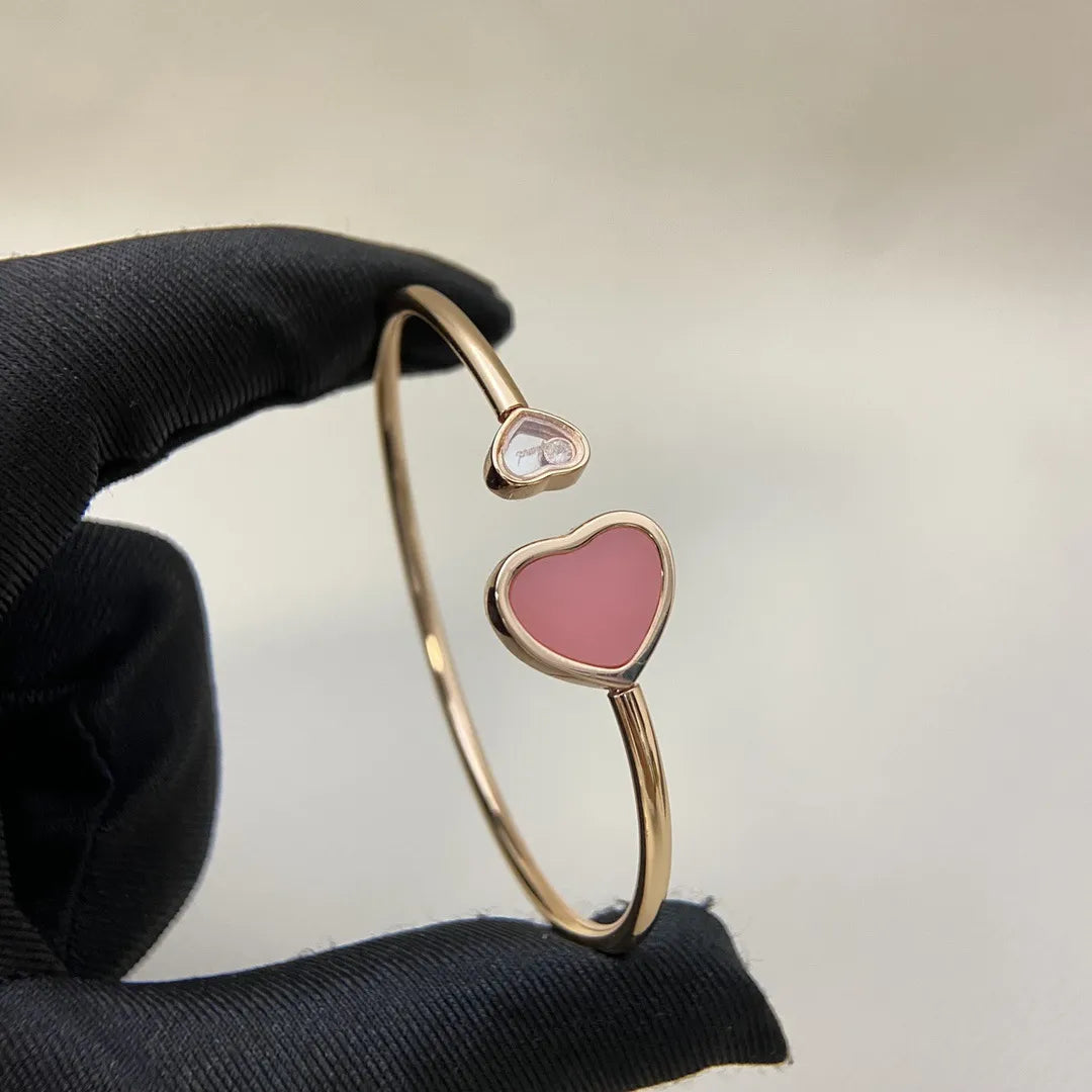 CHPD Mother of Pearl Heart Luxe Bangle