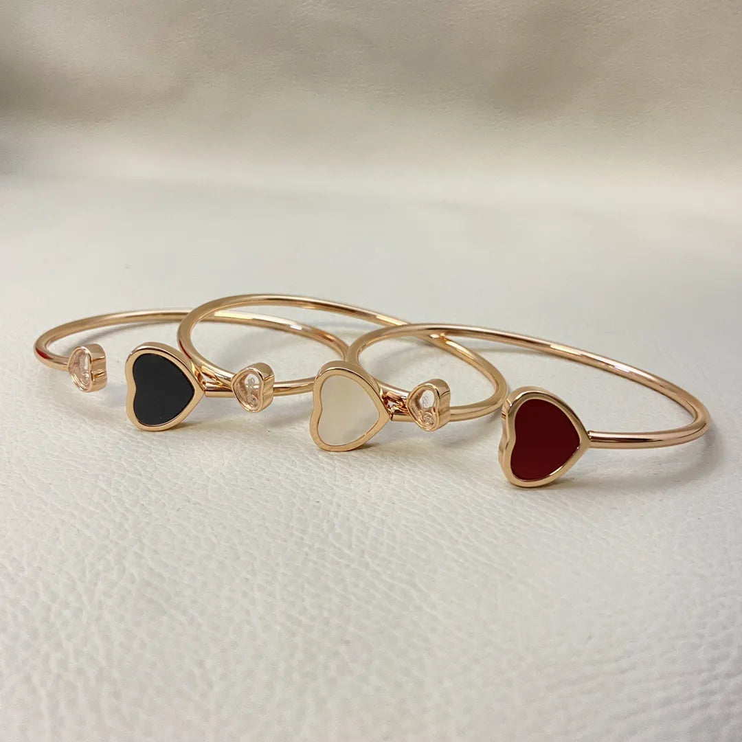 CHPD Mother of Pearl Heart Luxe Bangle