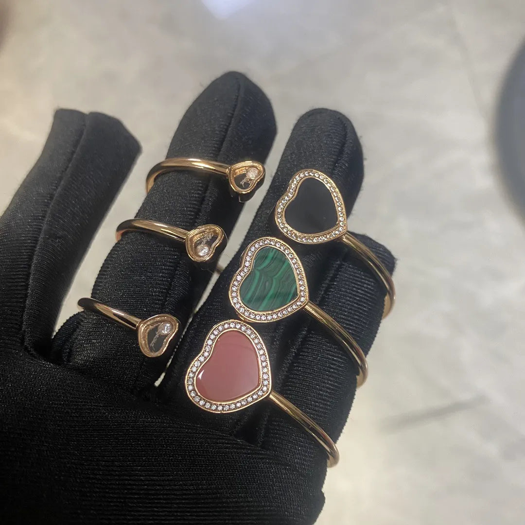 CHPD Mother of Pearl Heart Luxe Bangle