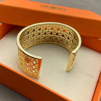 T Luxe Medallion Lace Cuff Bracelet
