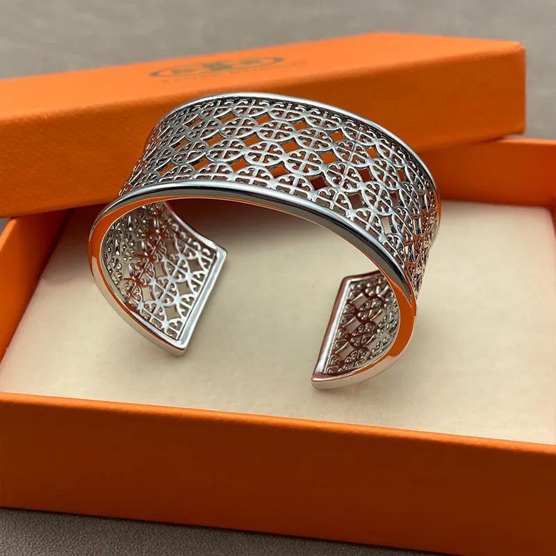 T Luxe Medallion Lace Cuff Bracelet