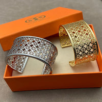 T Luxe Medallion Lace Cuff Bracelet