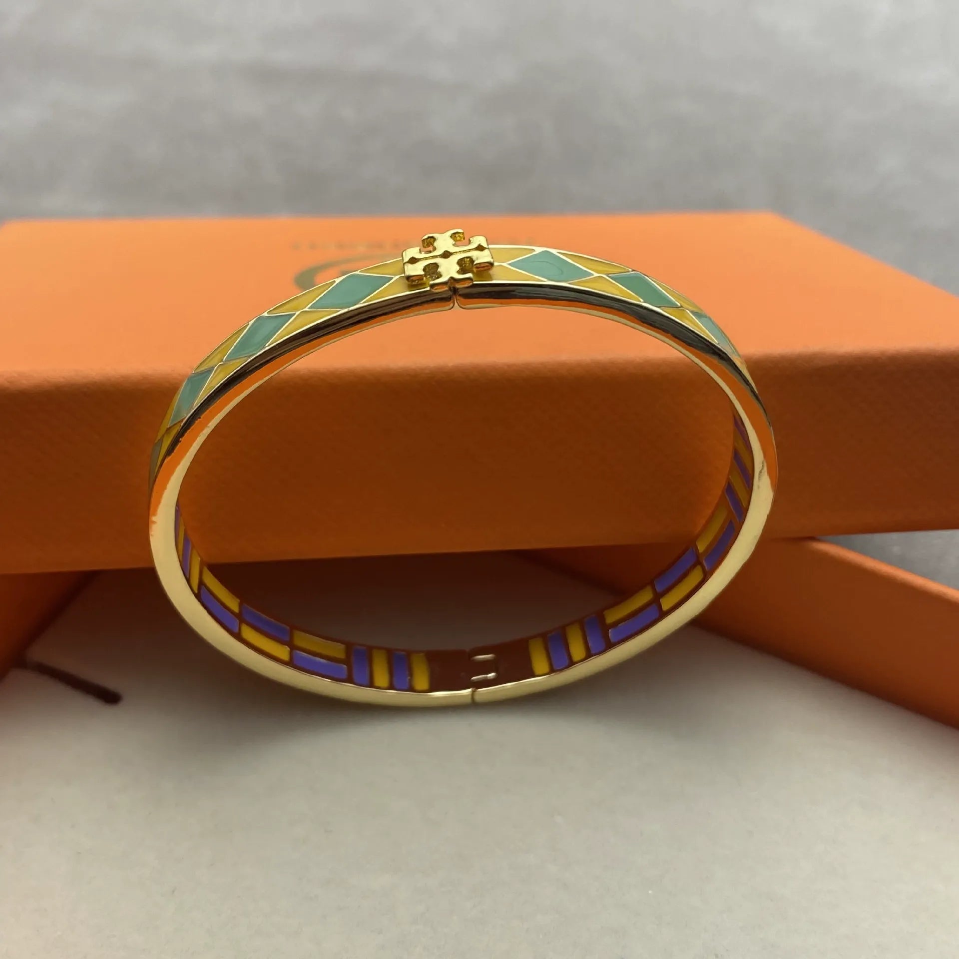 T Luxe Mosaic Enamel Glaze Bracelet