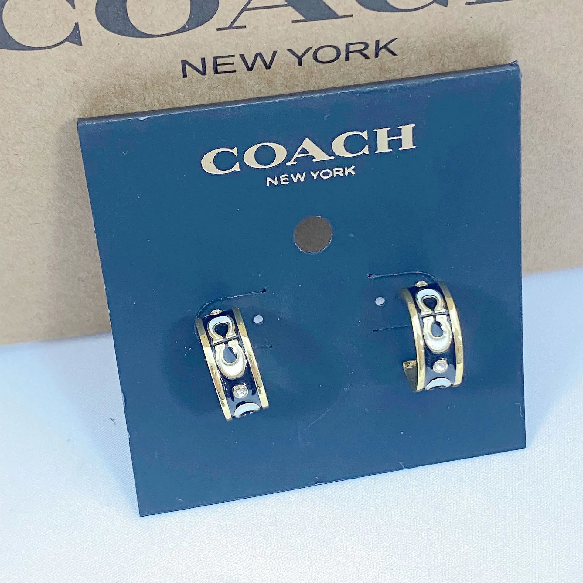 Trainer Luxe Enamel Huggie Earrings