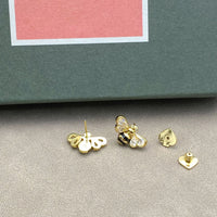 KS Crystal Bee Luxe Stud Earrings