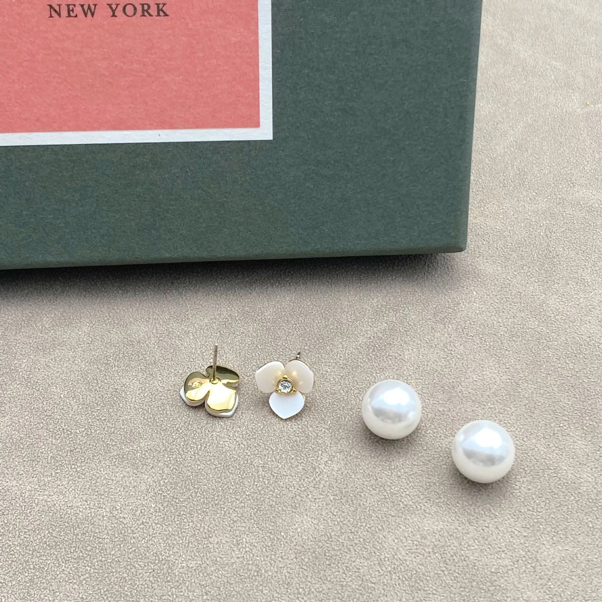 KS Porcelain Blossom Pearl Luxe Earrings