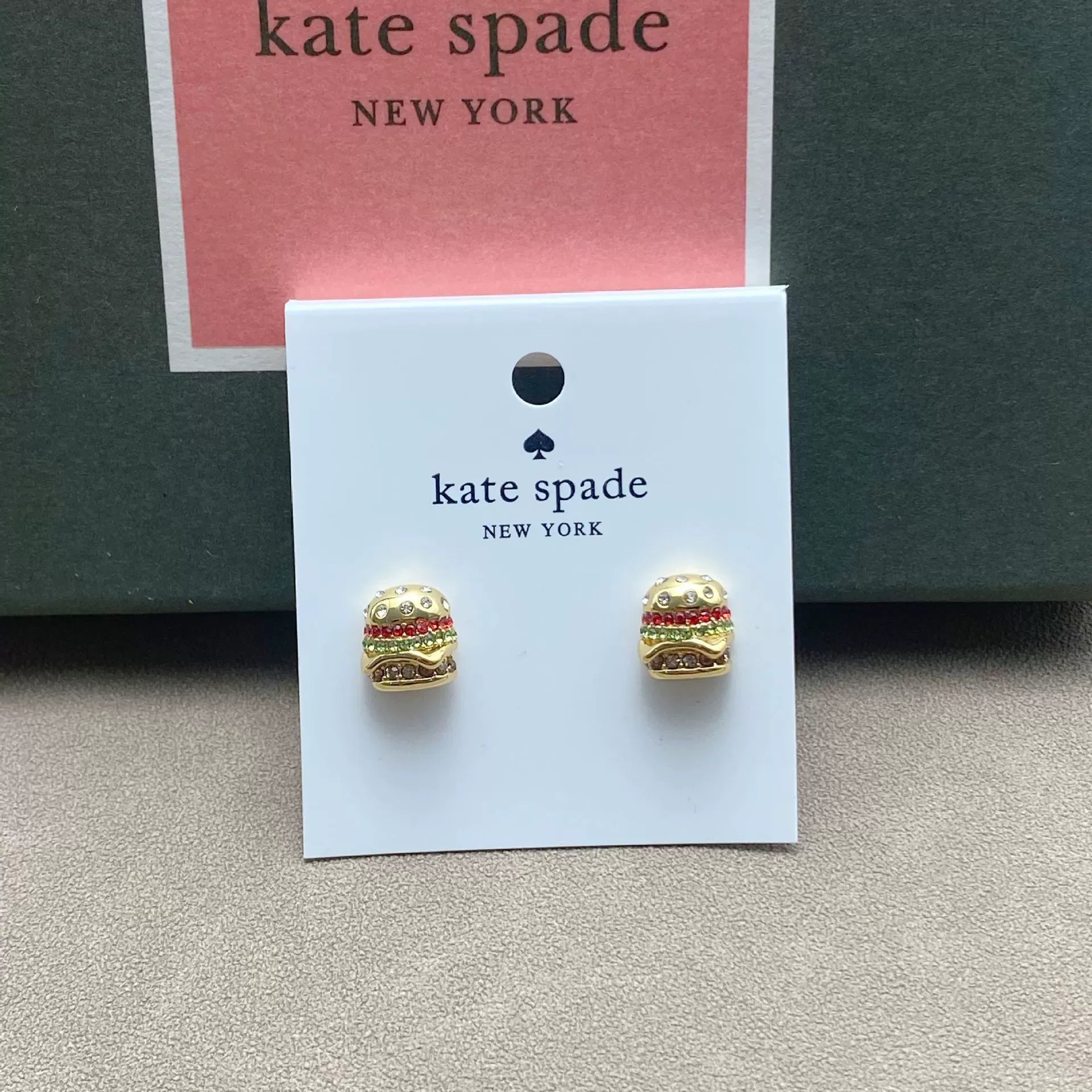 KS Luxe Hamburger Stud Earrings