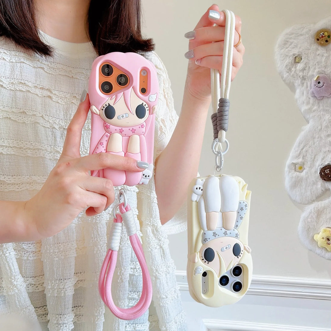 Harajuku Winter Chibi Doll Silicone Phone Case (For iPhone)