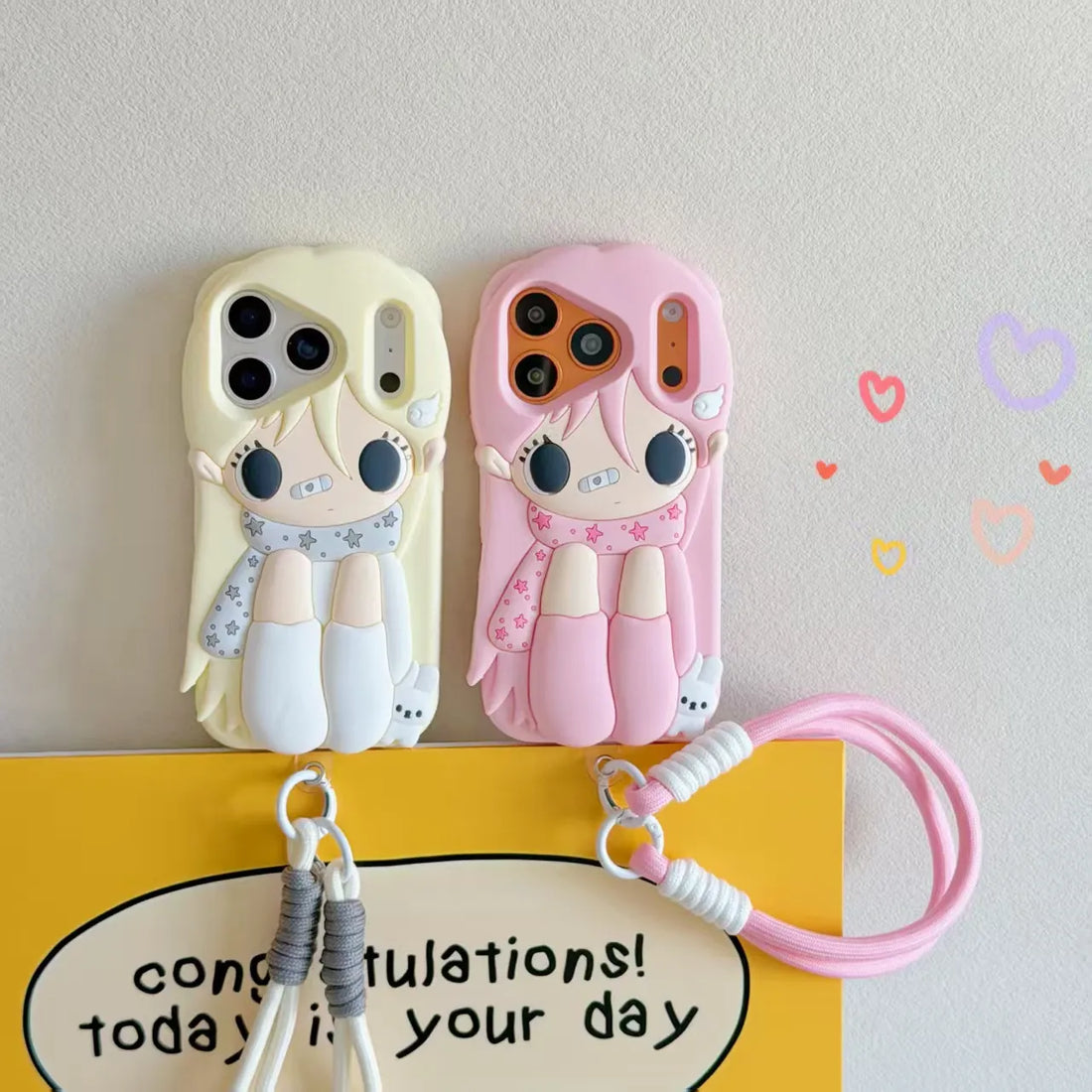 Harajuku Winter Chibi Doll Silicone Phone Case (For iPhone)