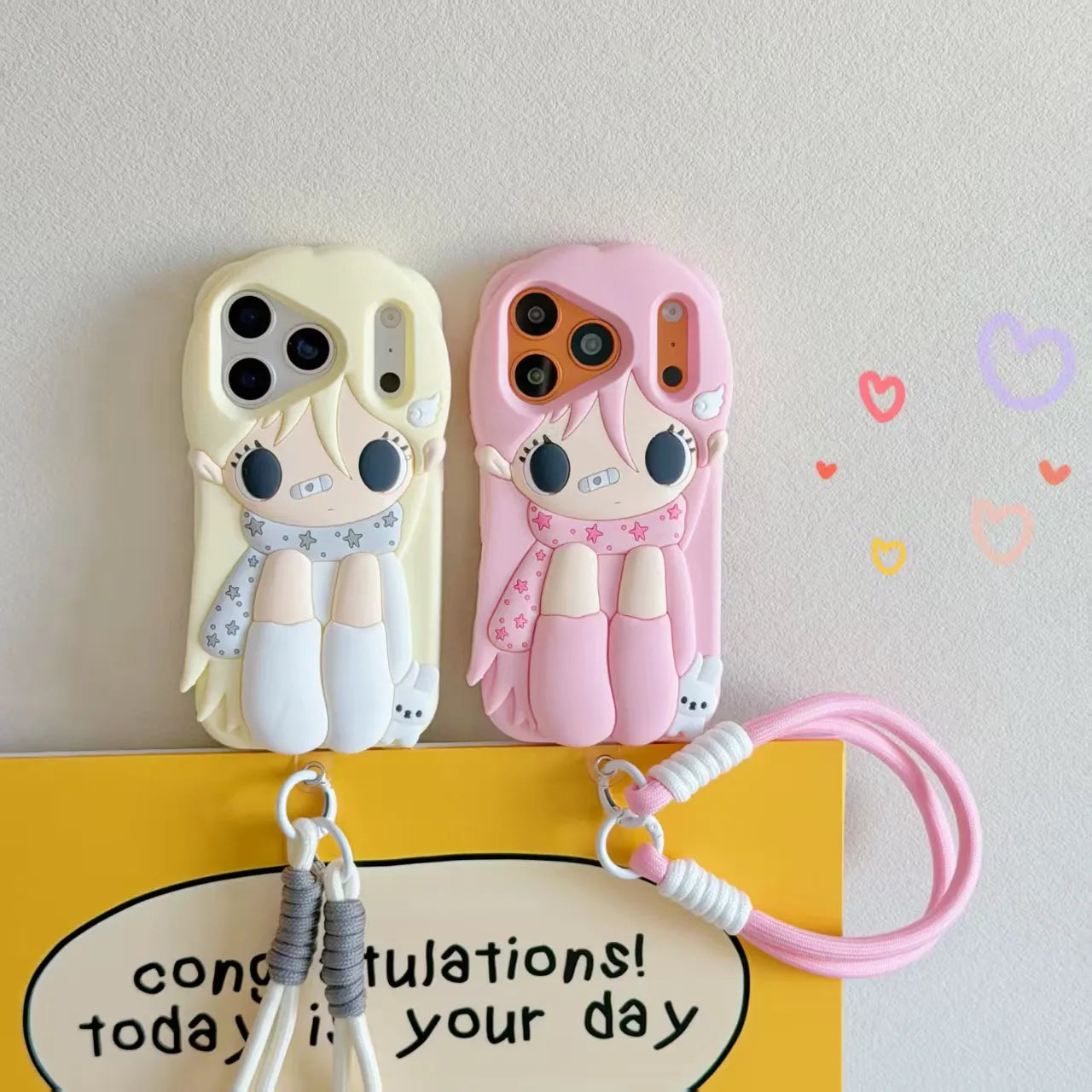 Harajuku Winter Chibi Doll Silicone Phone Case (For iPhone)
