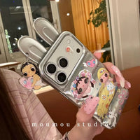Chrome Bunny Y2K Puffer Phone Case (For iPhone)