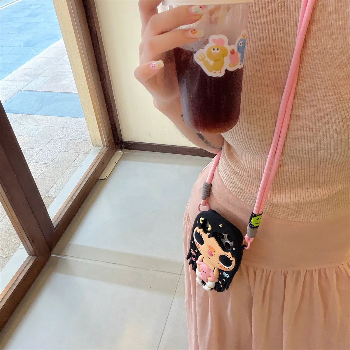 Midnight Pop Art Bestie Sling Case (For iPhone)