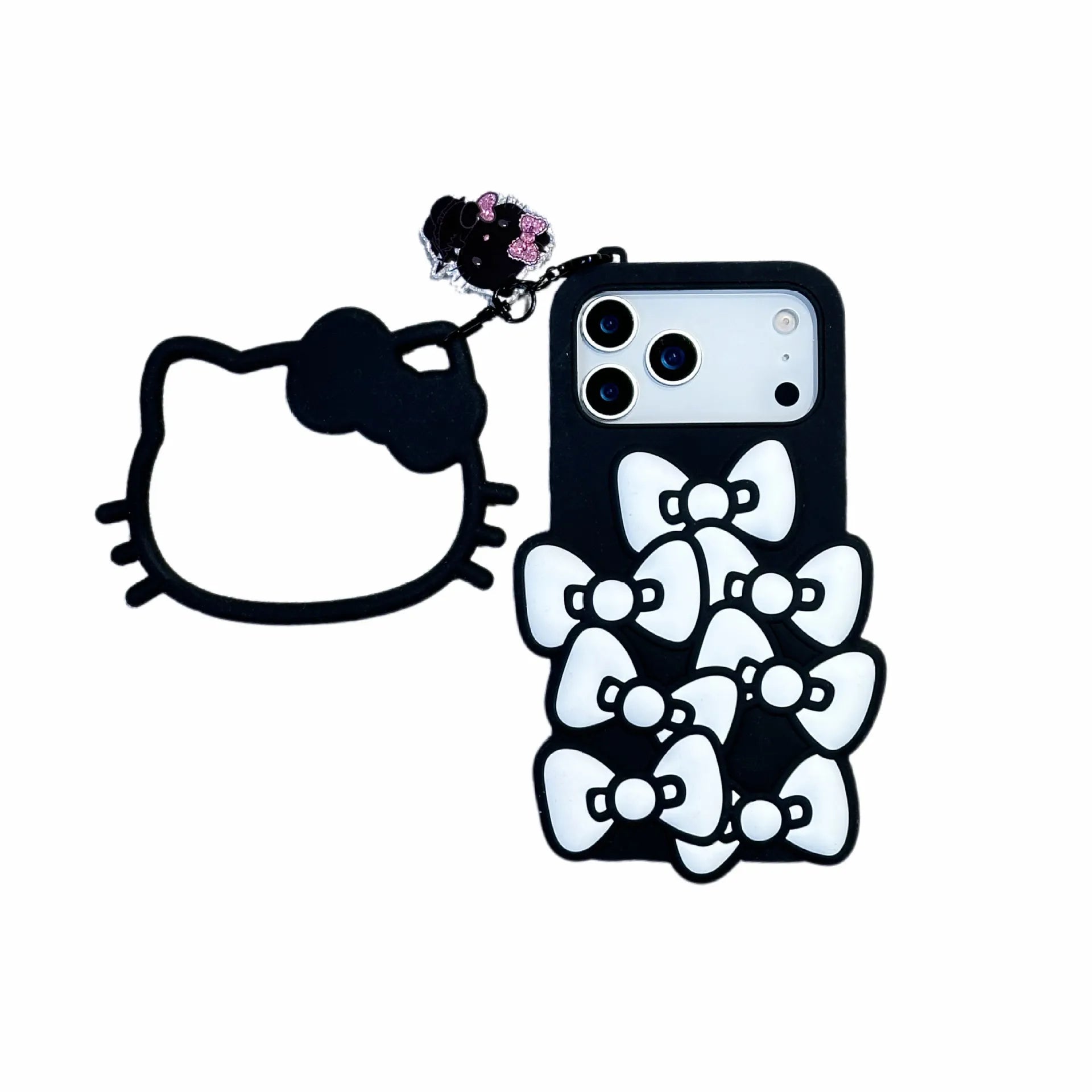 3D Silicone Bow Bouquet Case (For iPhone)