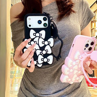 3D Silicone Bow Bouquet Case (For iPhone)