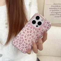 Pastel Gyaru Leopard Kitty Case (For iPhone)