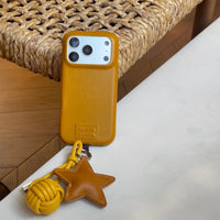 Stellar Knot Premium Leather Charm Case (For iPhone)