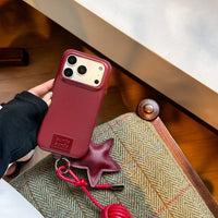 Stellar Knot Premium Leather Charm Case (For iPhone)
