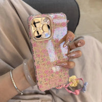 Pink Garden Gingham Blossom Case (For iPhone)