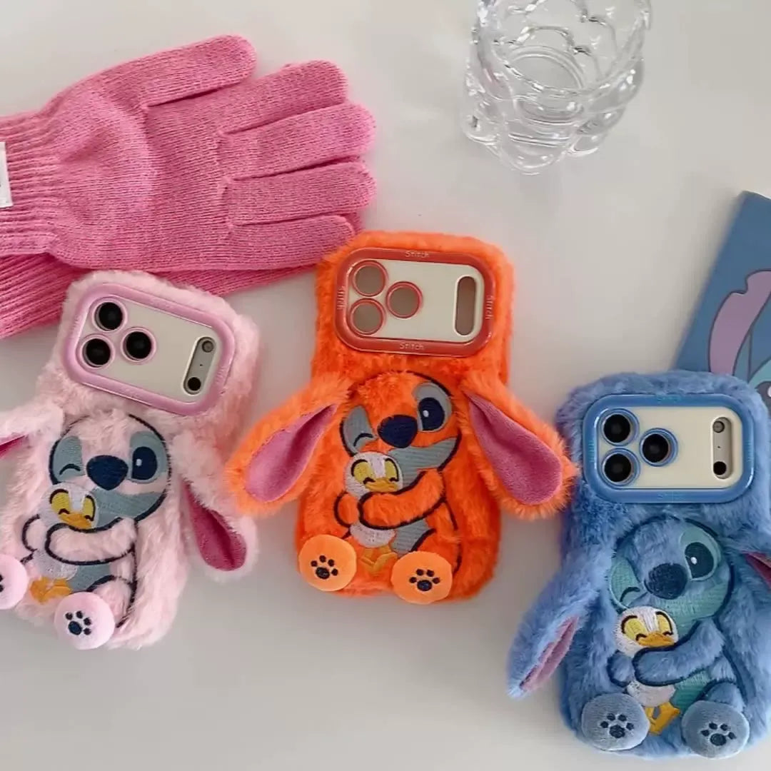 DZNY Stitch Duck Hug Phone Case (For iPhone)