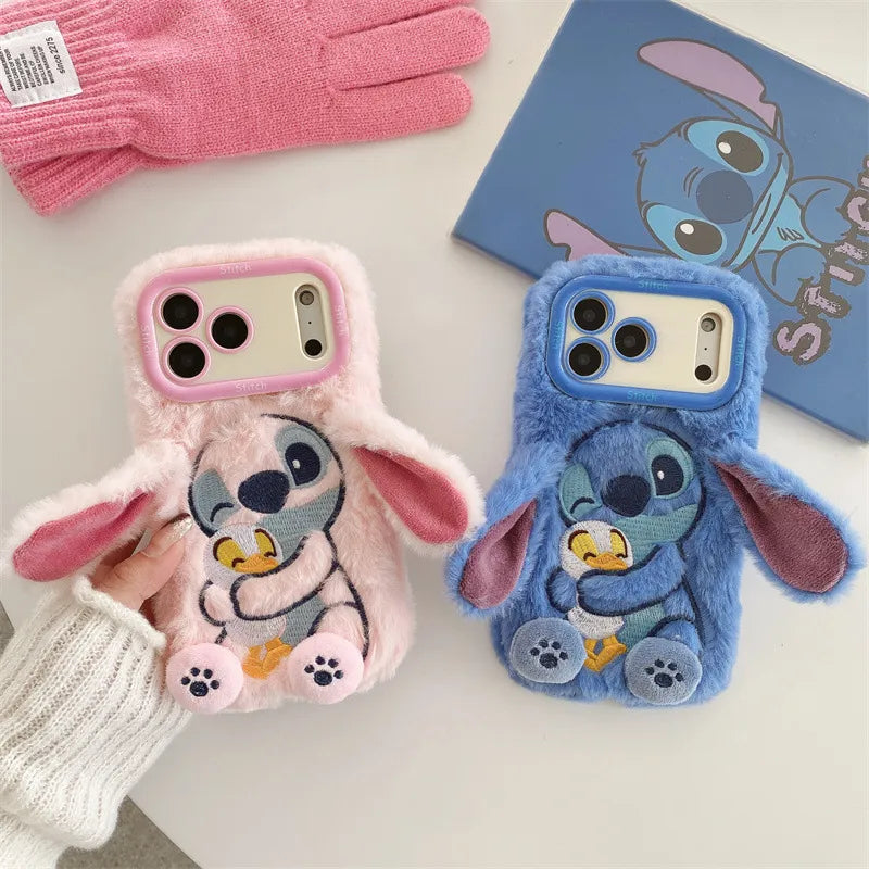 DZNY Stitch Duck Hug Phone Case (For iPhone)