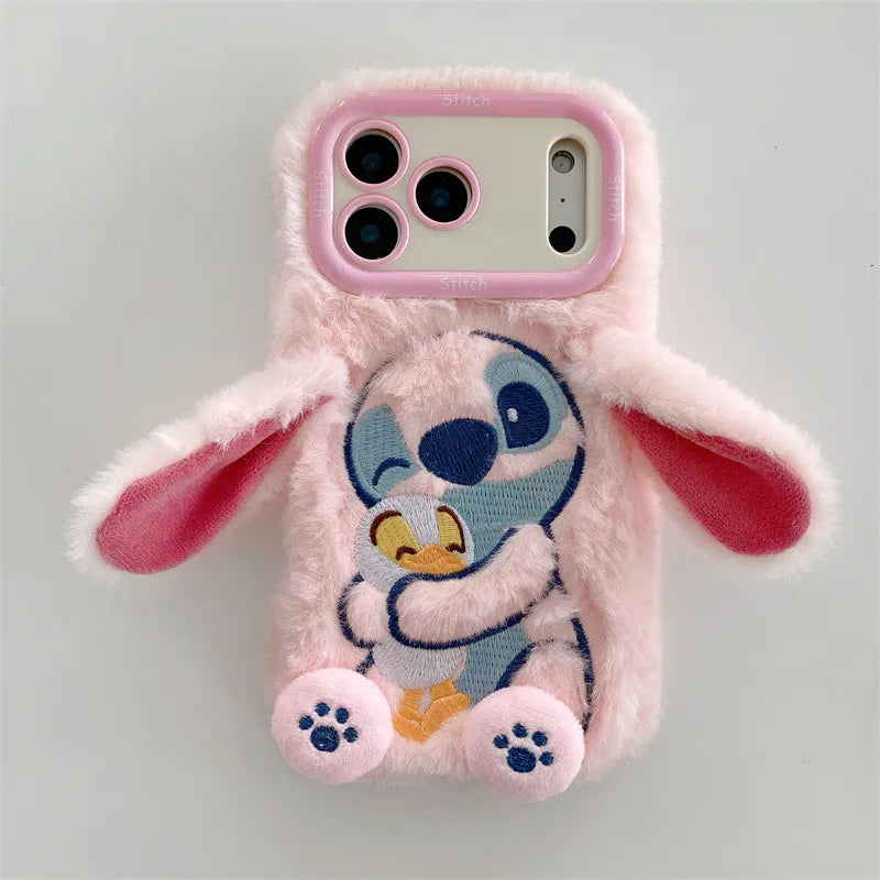 DZNY Stitch Duck Hug Phone Case (For iPhone)