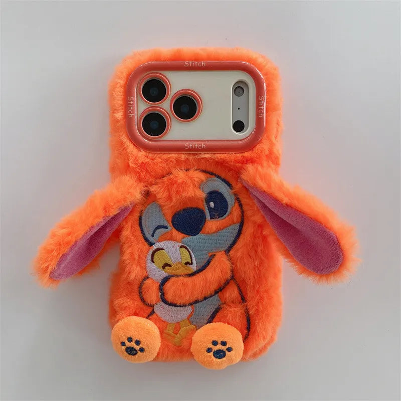 DZNY Stitch Duck Hug Phone Case (For iPhone)
