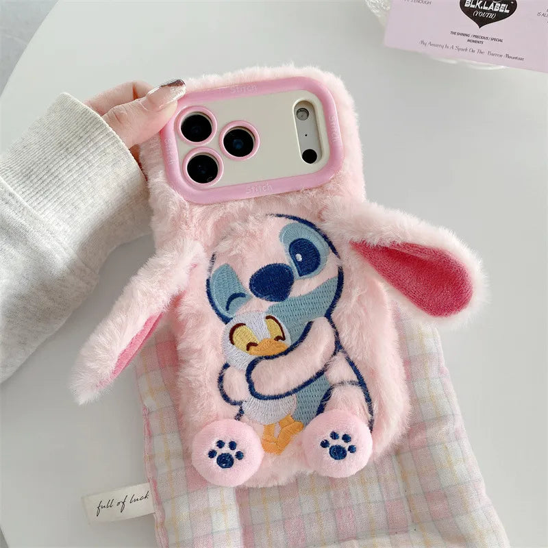 DZNY Stitch Duck Hug Phone Case (For iPhone)