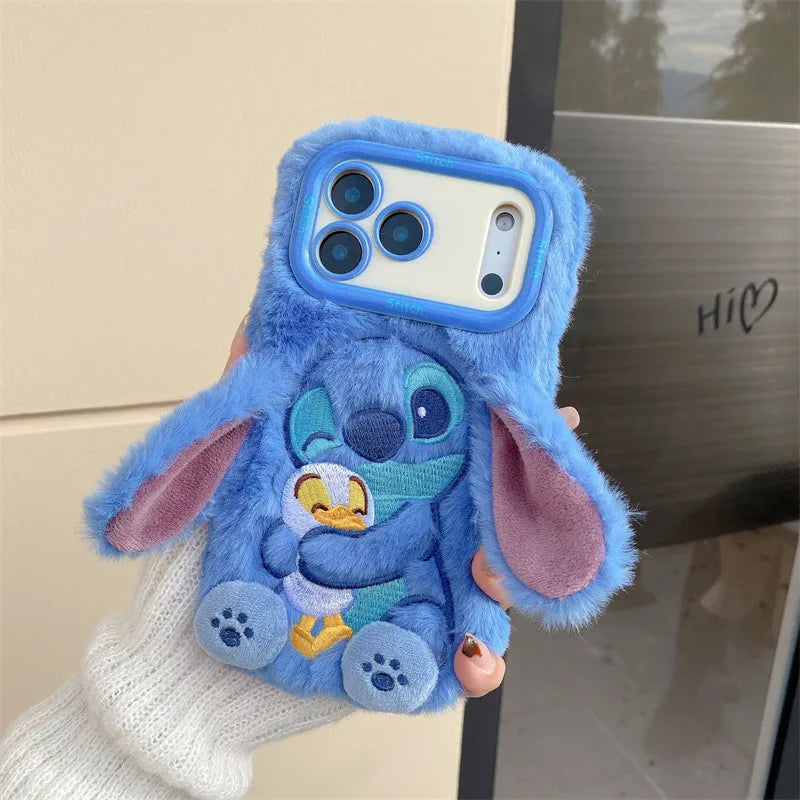 DZNY Stitch Duck Hug Phone Case (For iPhone)