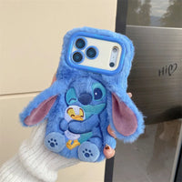 DZNY Stitch Duck Hug Phone Case (For iPhone)
