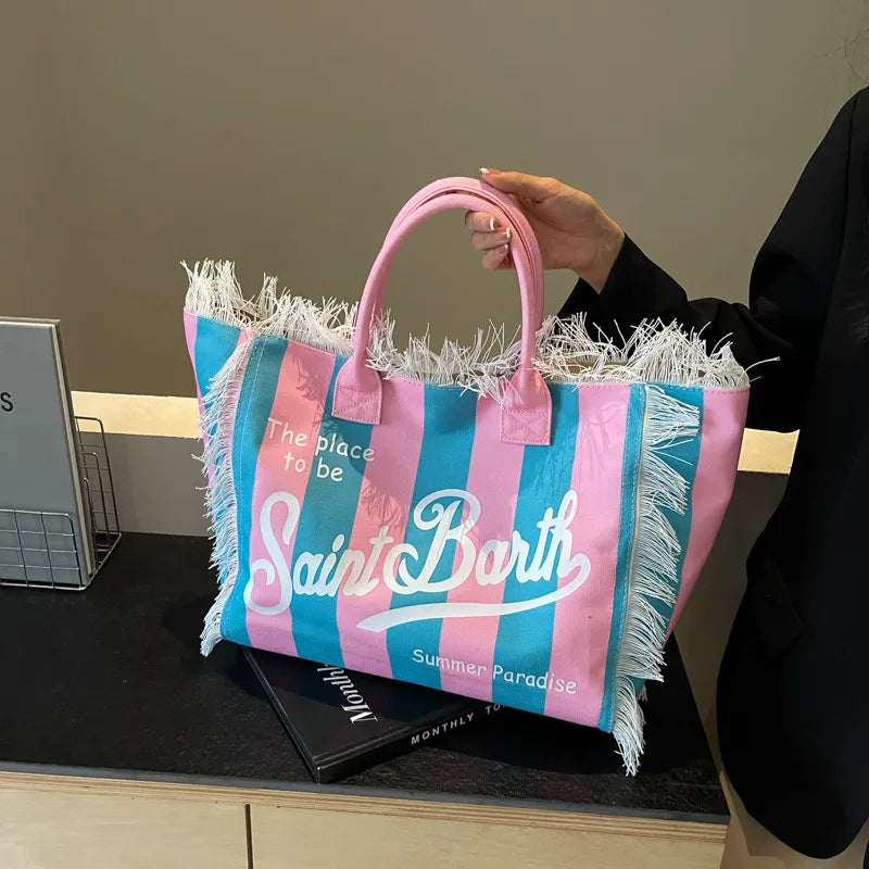 Saint Barth Summer Paradise Tote Bag