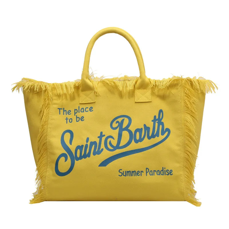 Saint Barth Summer Paradise Tote Bag