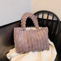 Velvet Ribbon Daily Plush Tote Bag