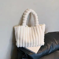 Velvet Ribbon Daily Plush Tote Bag