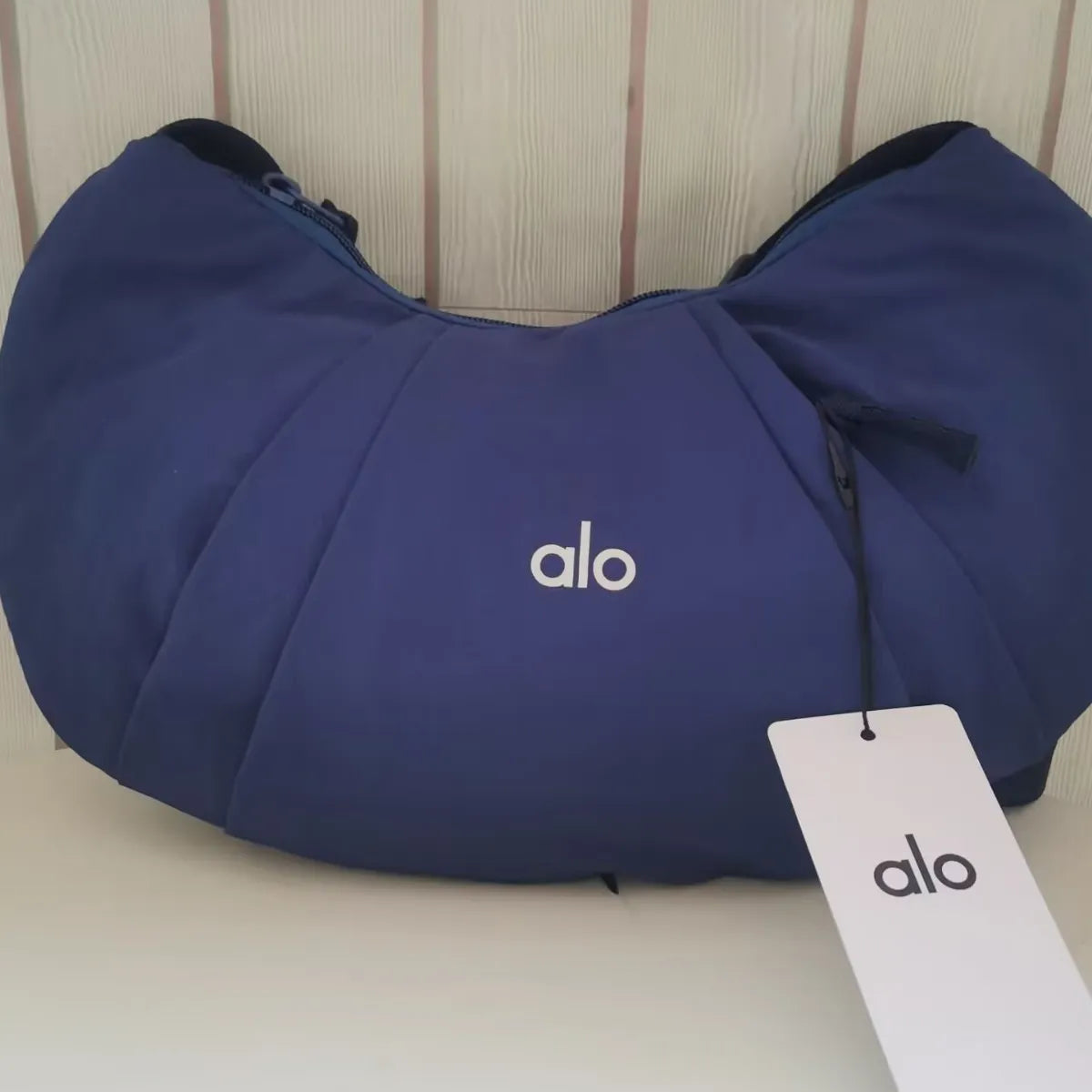 Alo Yoga Pleated Crescent Sling Bag