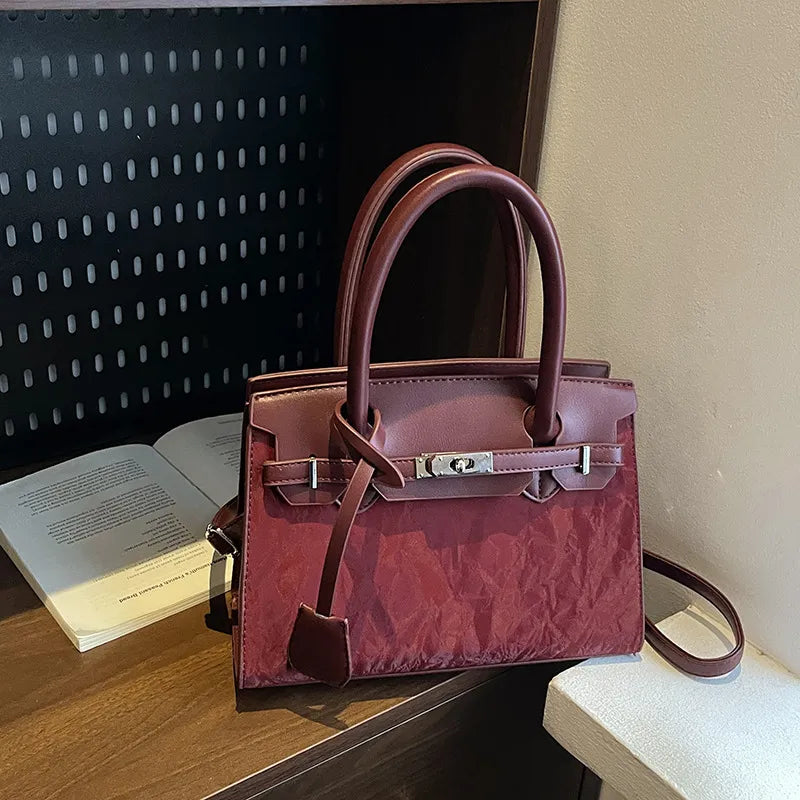 Hermaire Luxe Crinkled Heritage Satchel