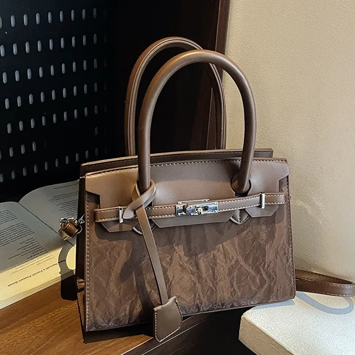 Hermaire Luxe Crinkled Heritage Satchel