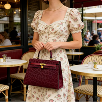 Hermaire Sovereign Heritage Leopard Print Handbag