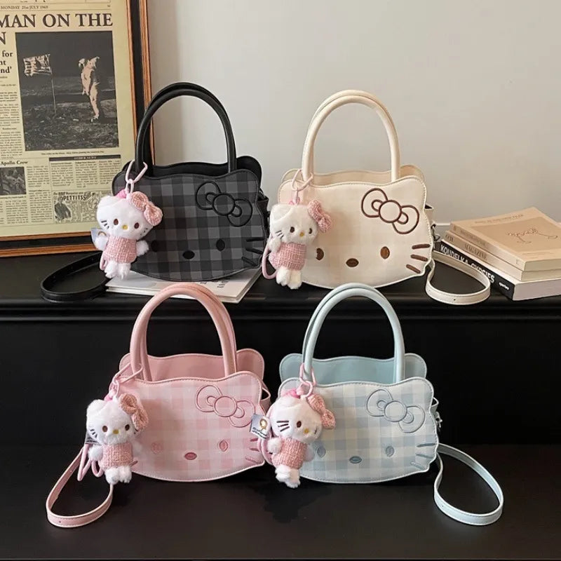 Hello Kitty Gingham Silhouette Purse