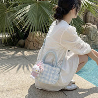 Hello Kitty Gingham Silhouette Purse