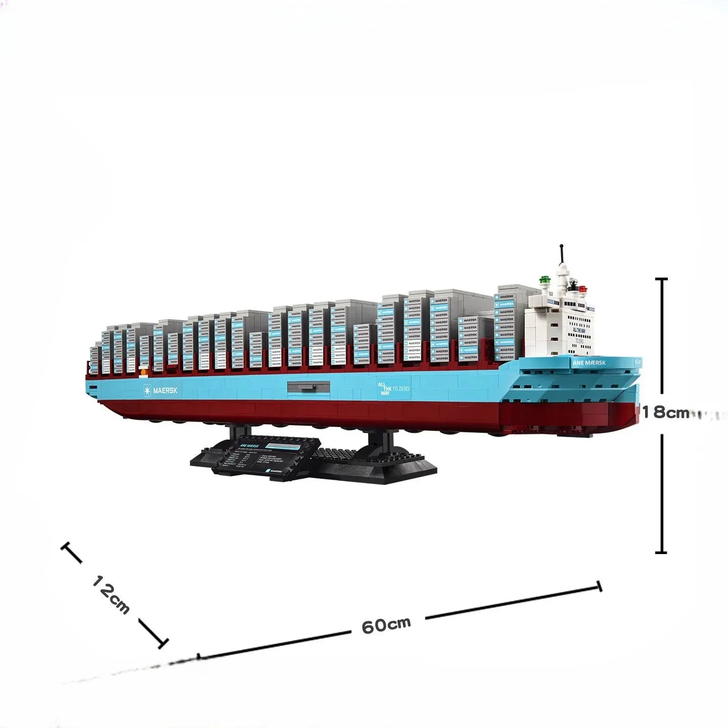 Maersk Container Ship Building Set (1516 Pcs)