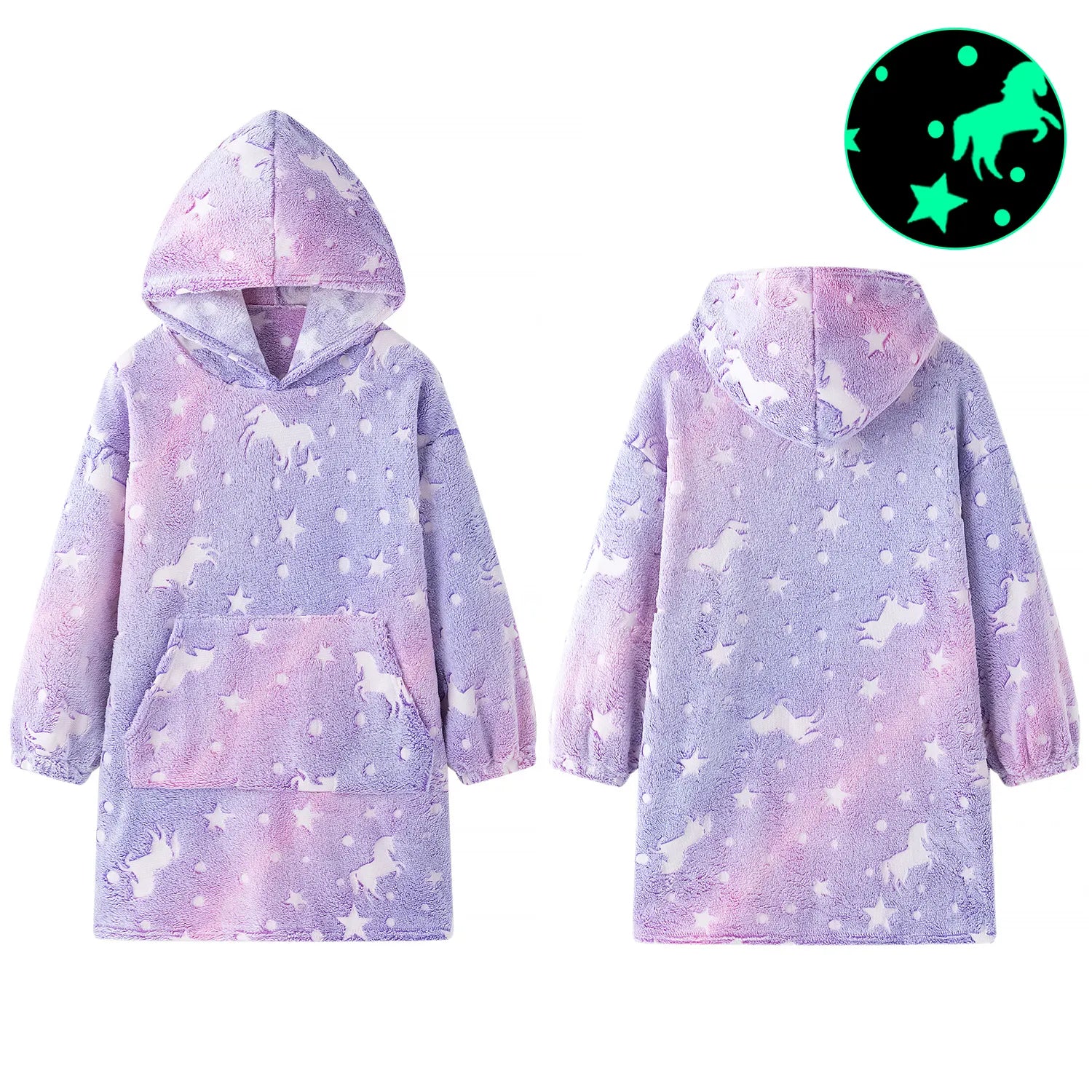 Lumina Dream Kids GID Oversized Hoodie - Bear Hugs