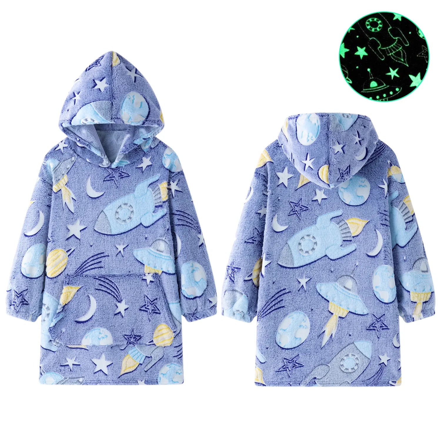 Lumina Dream Kids GID Oversized Hoodie - Bear Hugs