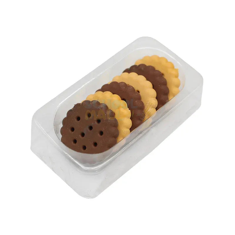 Kawaii Milk & Chocolate Cookie Eraser Set