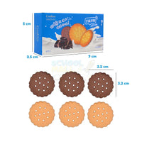 Kawaii Milk & Chocolate Cookie Eraser Set