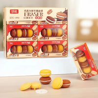 Macaron Take Apart Cookie Erasers (Set of 4)