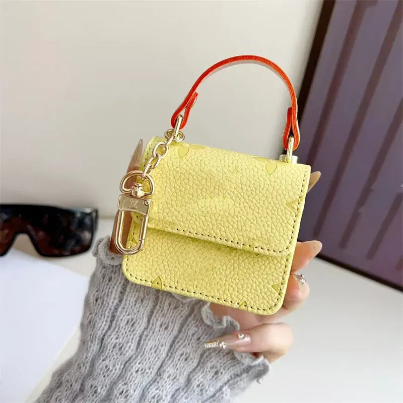 Monogram Luxe Designer Mini Bag Case (For AirPods)