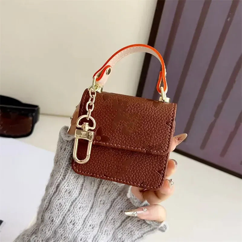 Monogram Luxe Designer Mini Bag Case (For AirPods)