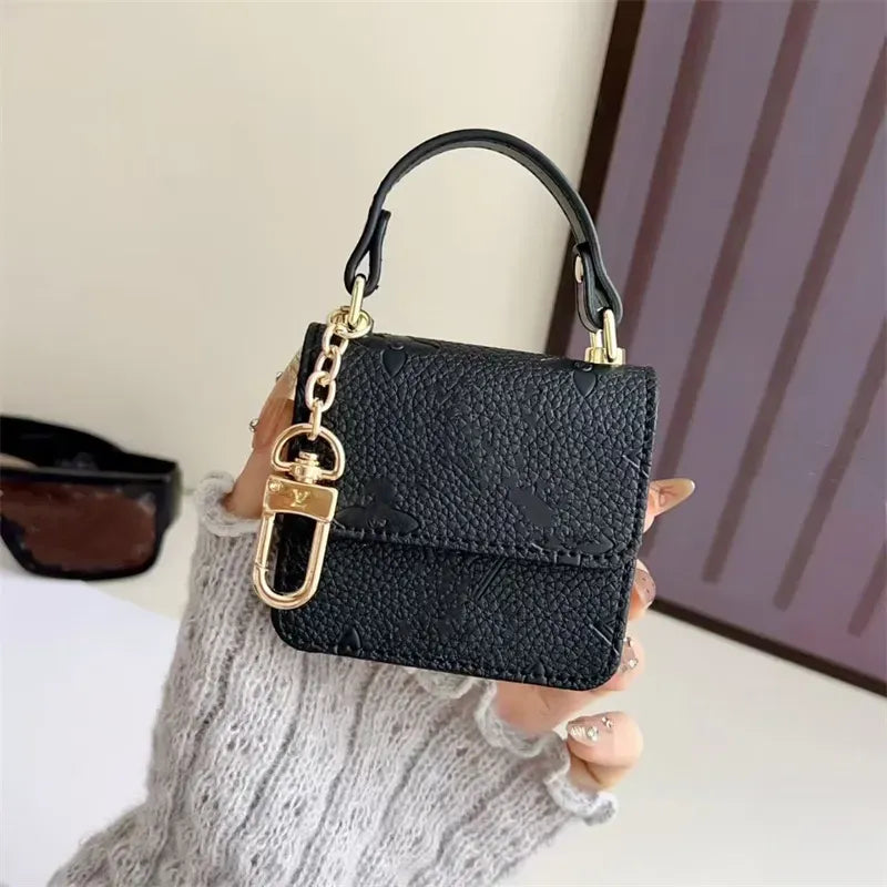 Monogram Luxe Designer Mini Bag Case (For AirPods)