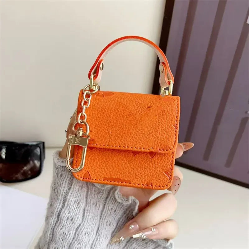 Monogram Luxe Designer Mini Bag Case (For AirPods)